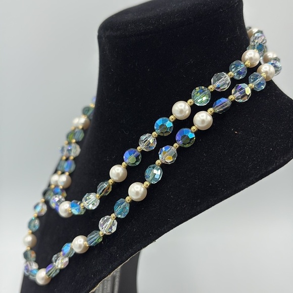 SAL Swarovski America Ltd. Crystal Aurora Borealis Necklace - Picture 3 of 12